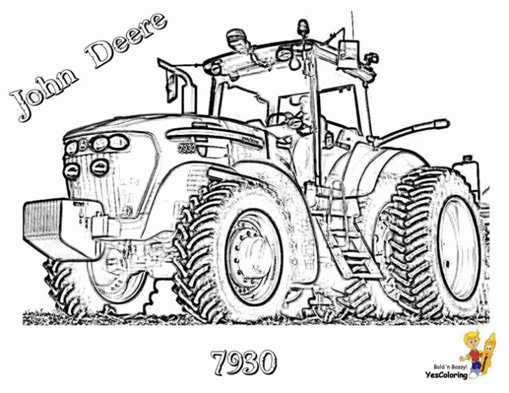 Grappige Tractors Kleurplaten