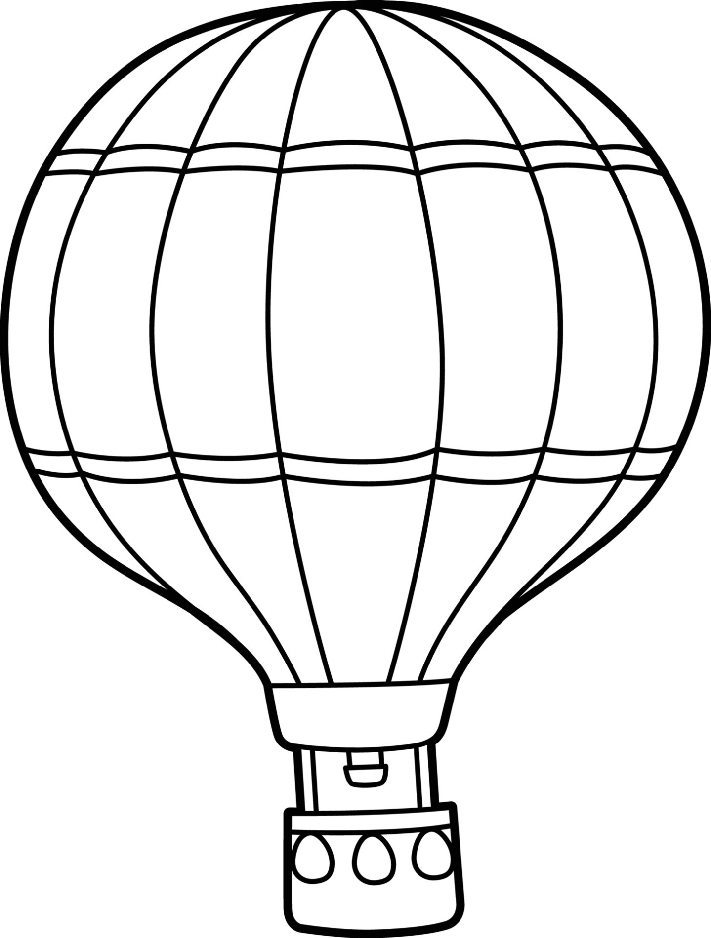 Heteluchtballon Kleurplaat