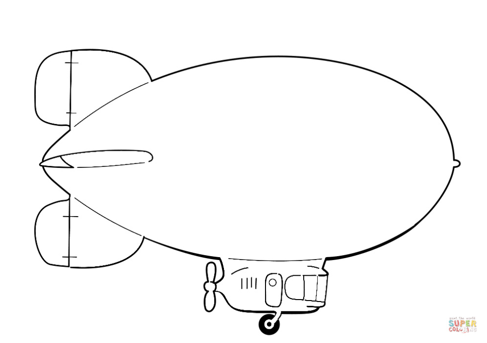 Hindenburg Luchtschip Kleurplaat