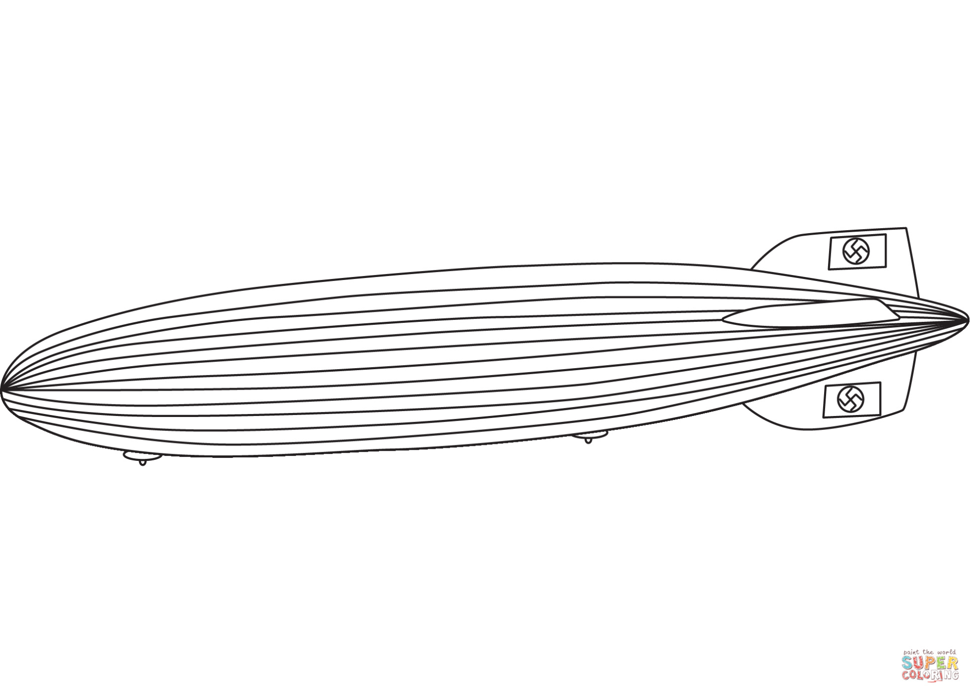 Hindenburg Luchtschip Kleurplaat