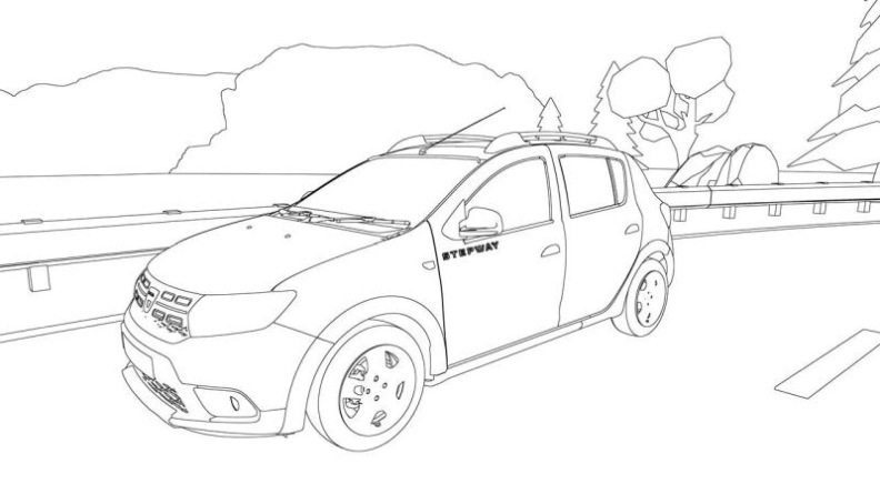 Honda Civic Kleurplaat