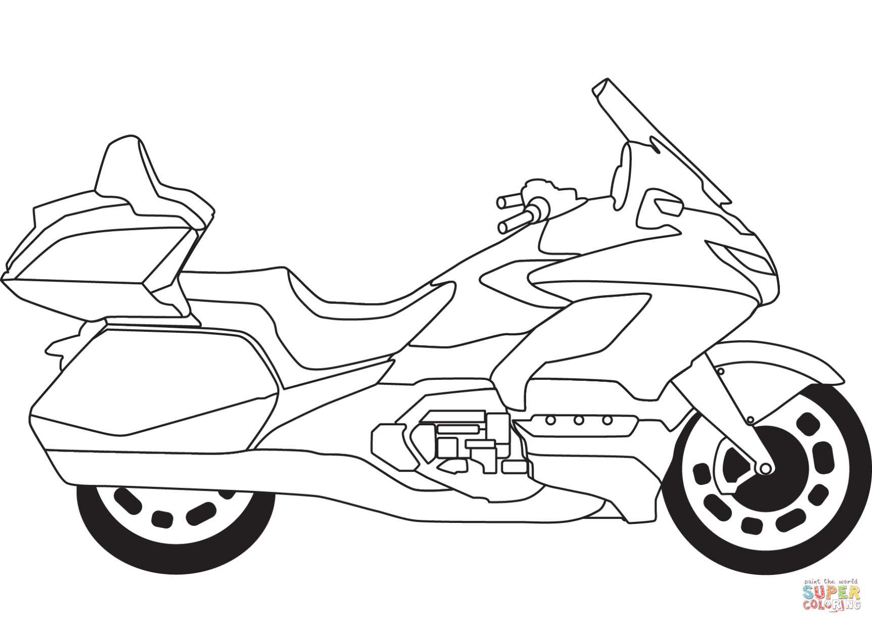 Honda Goldwing Kleurplaat