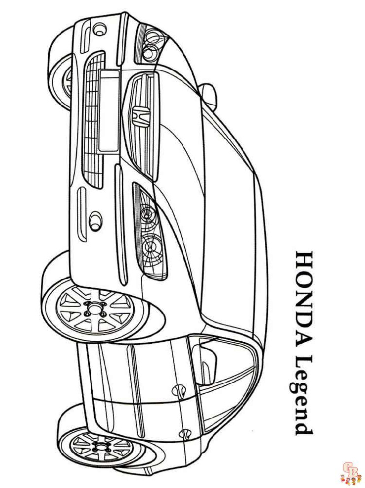 Honda Nieuwe Kleurplaat