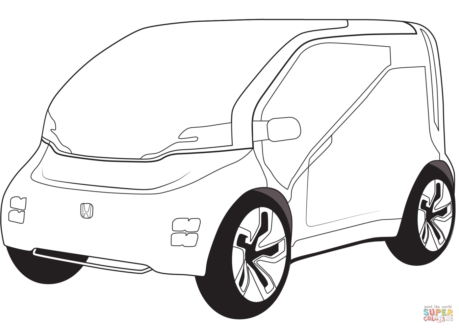 Honda Nieuwe Kleurplaat