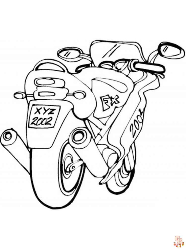 Honda Rc212v Road Racemotor Kleurplaat