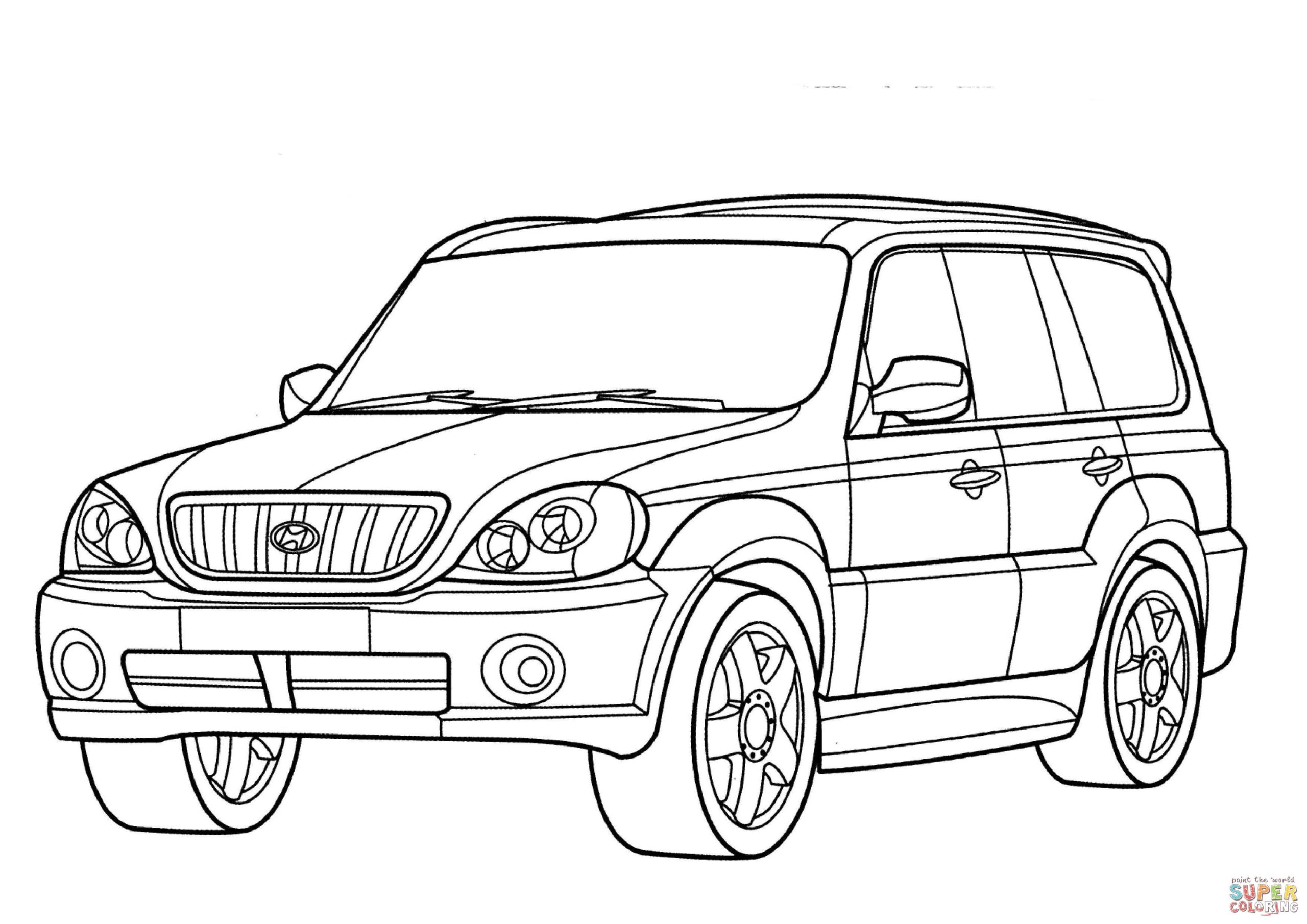 Hyundai Terracan Kleurplaat
