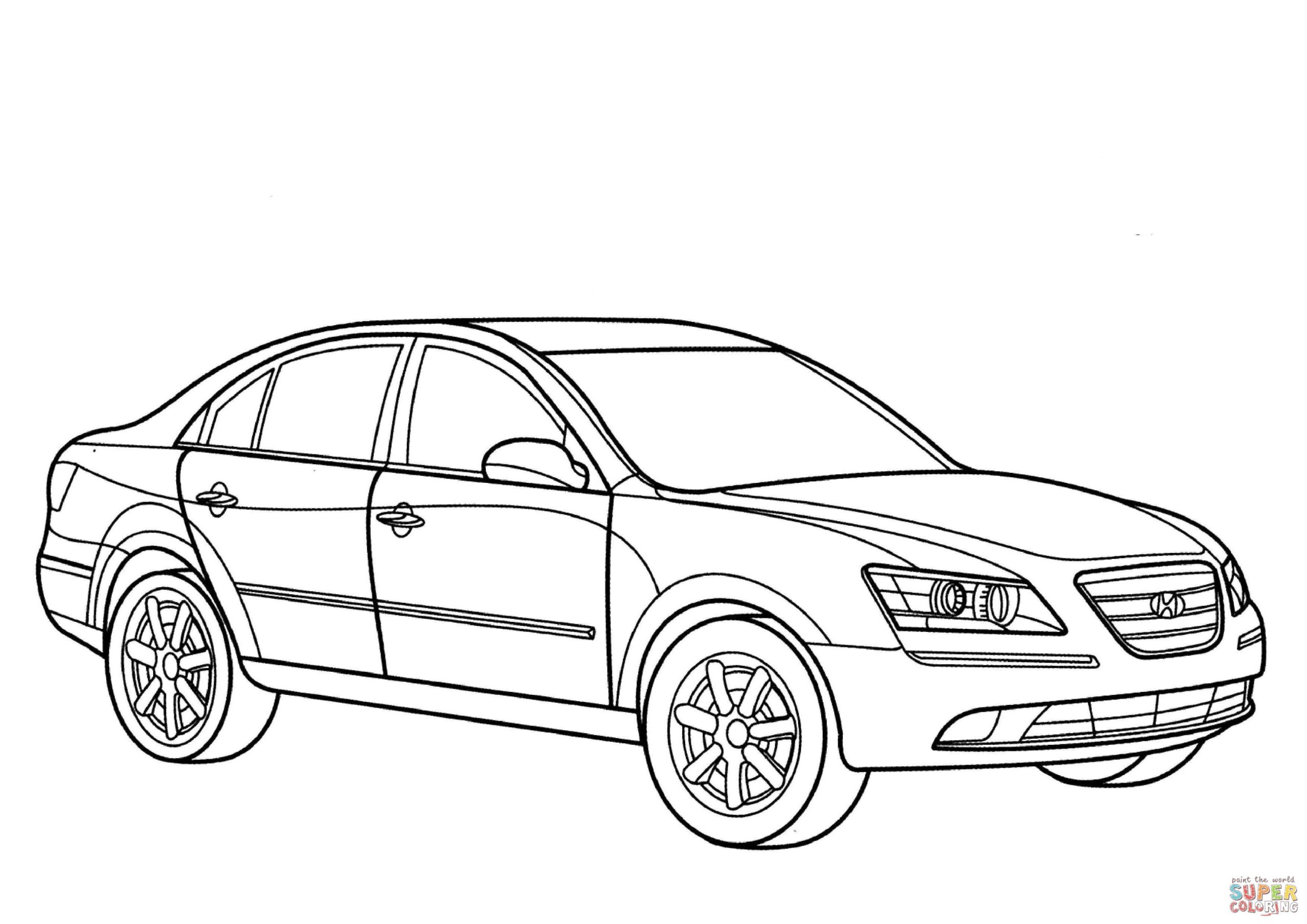 Hyundai Verna Kleurplaat