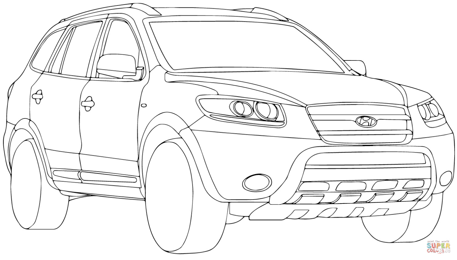 Hyundai Verna Kleurplaat