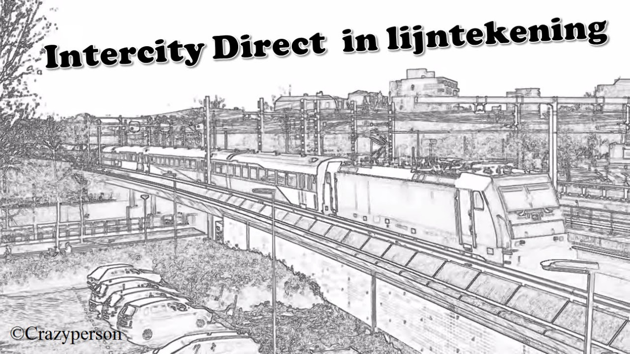 Intercity Hogesnelheidstrein Kleurplaat