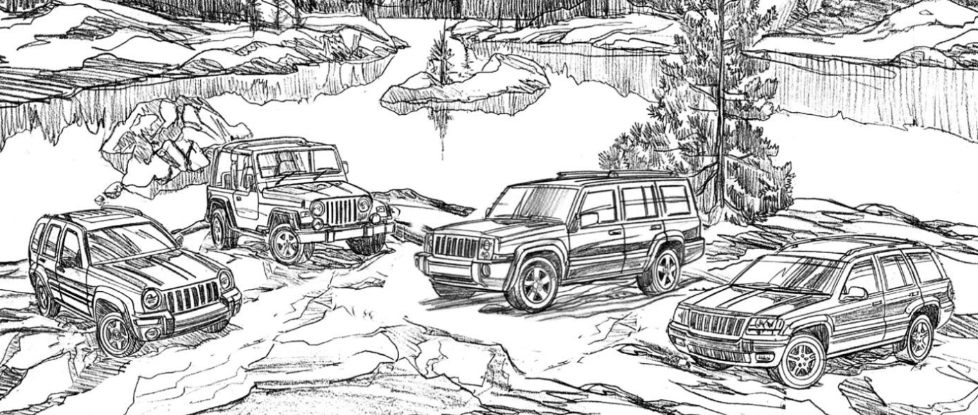 Jeep Grand Cherokee Kleurplaat