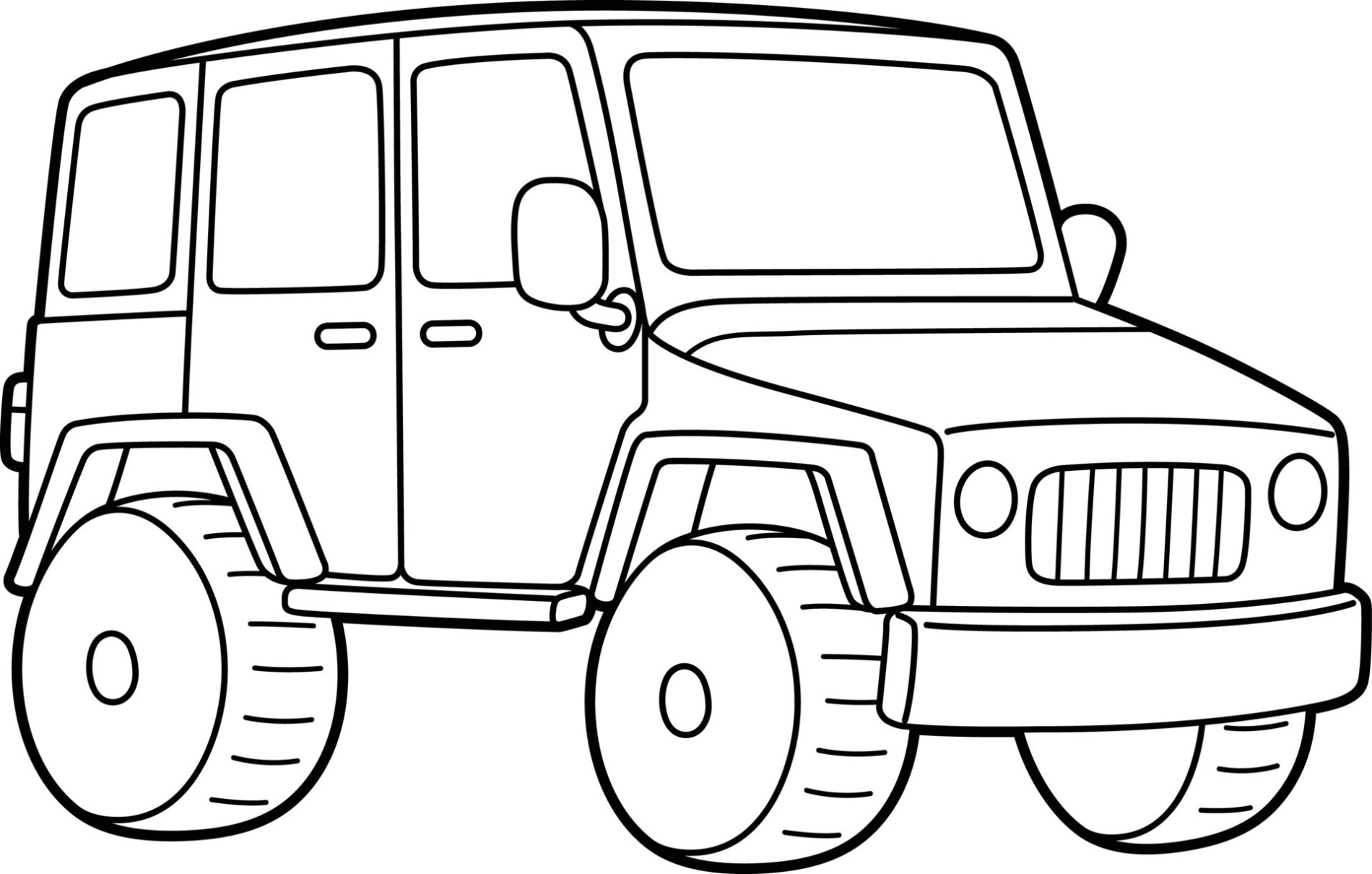 Jeep Rescue Kleurplaat