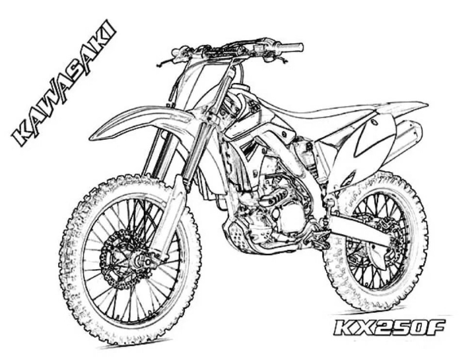 Kawasaki Motor Kleurplaat