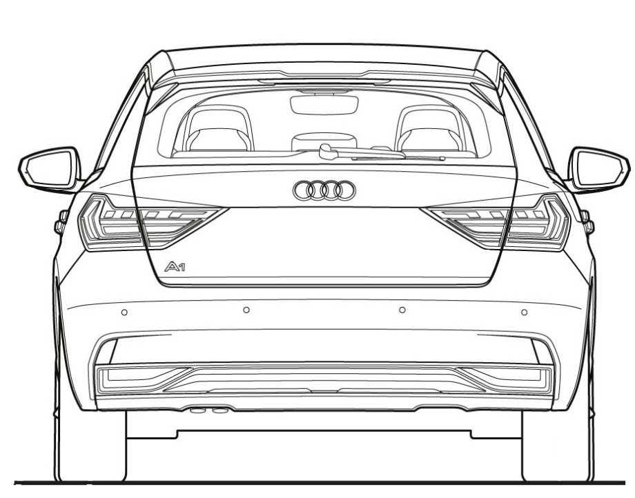 Kleurplaat Audi A1
