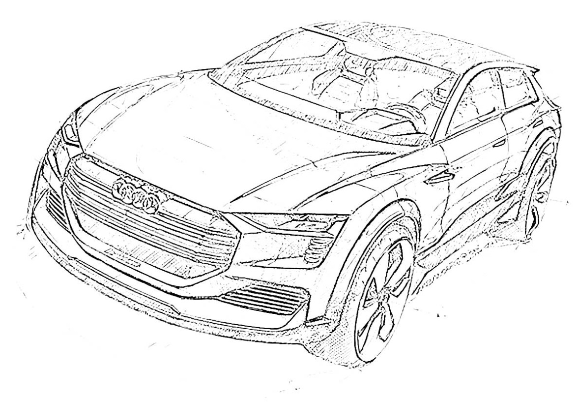 Kleurplaat Audi A1