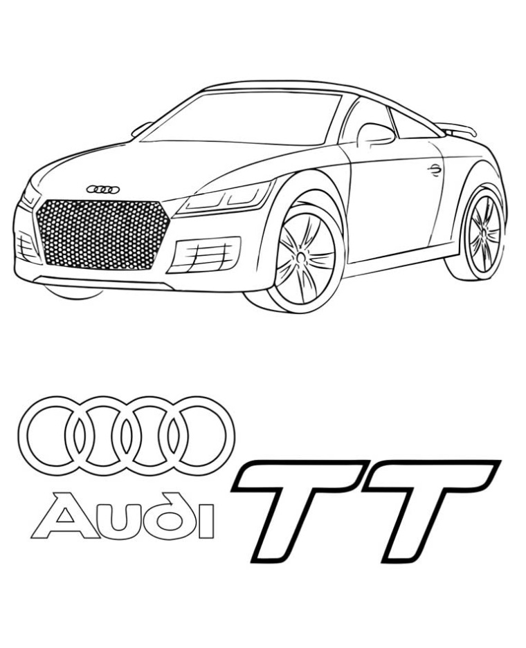 Kleurplaat Audi A6