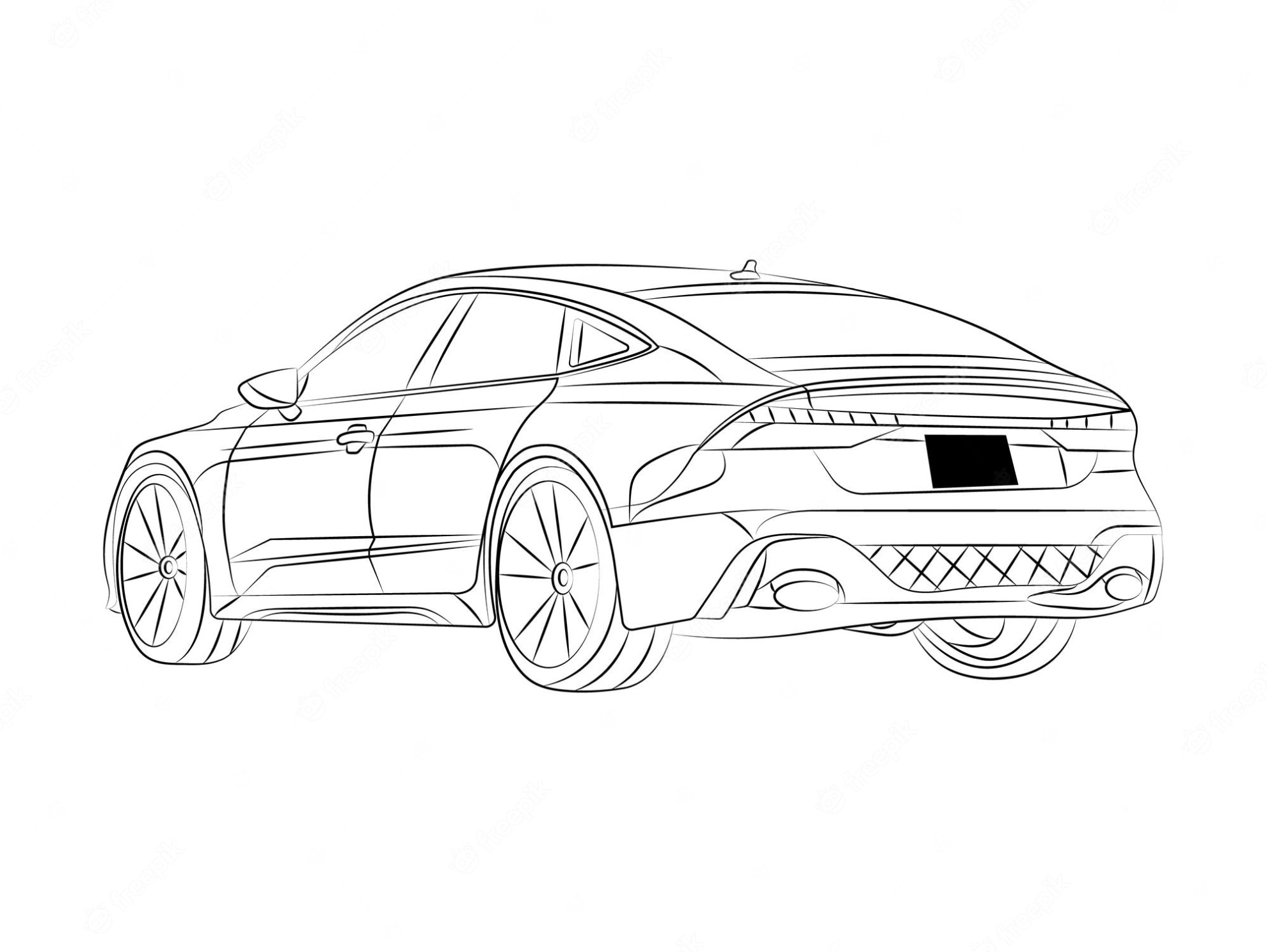 Kleurplaat Audi A8