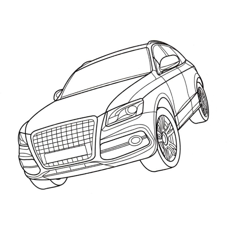 Kleurplaat Audi Q7