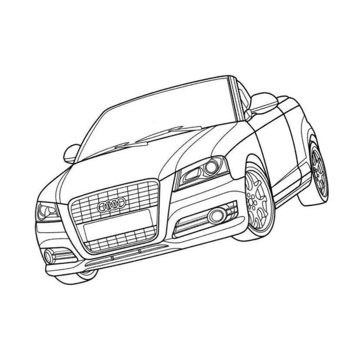 Kleurplaat Audi Q7