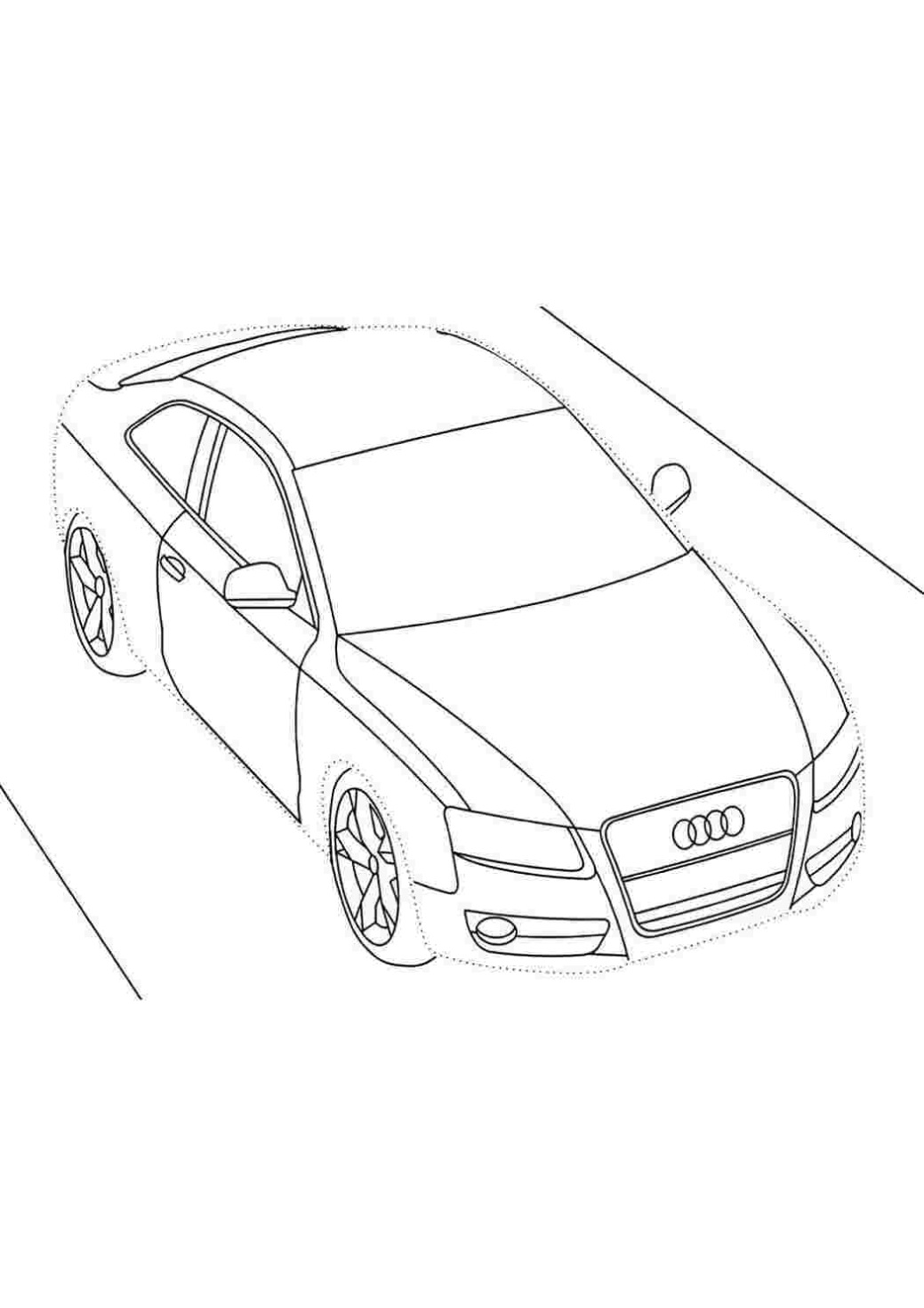 Kleurplaat Audi Rs6