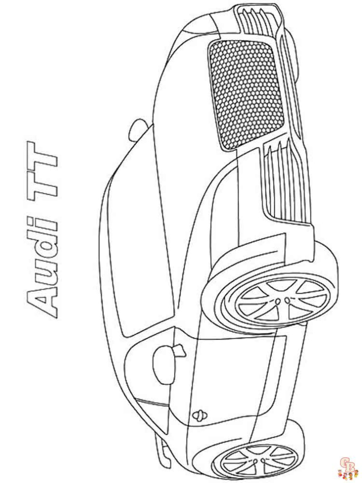 Kleurplaat Audi Tt