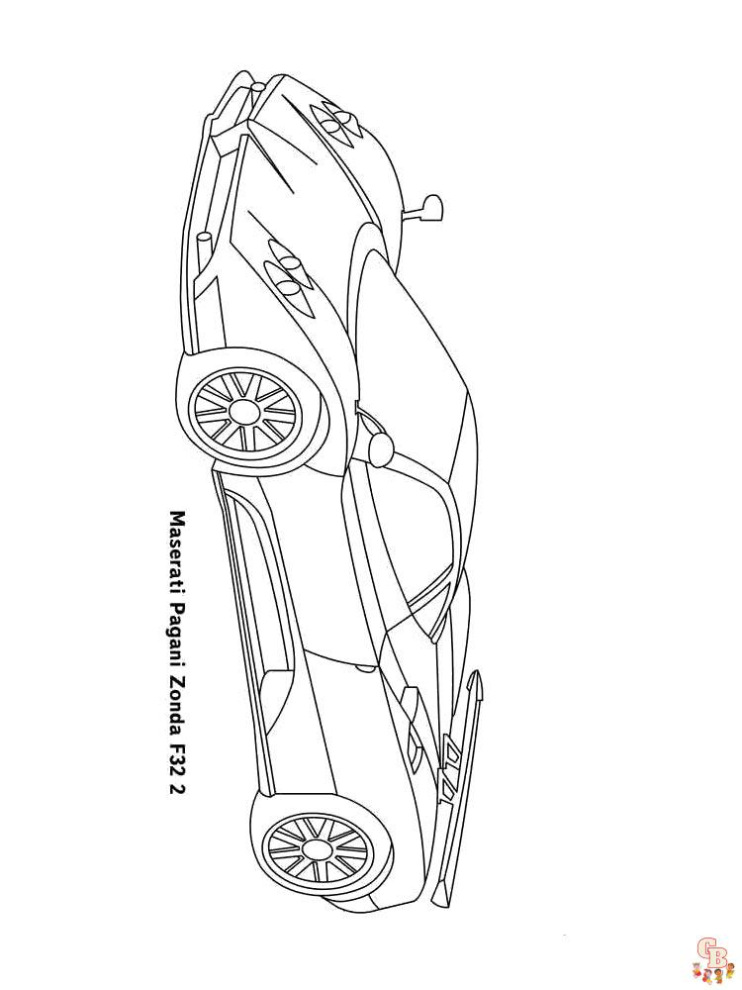 Kleurplaat Maserati