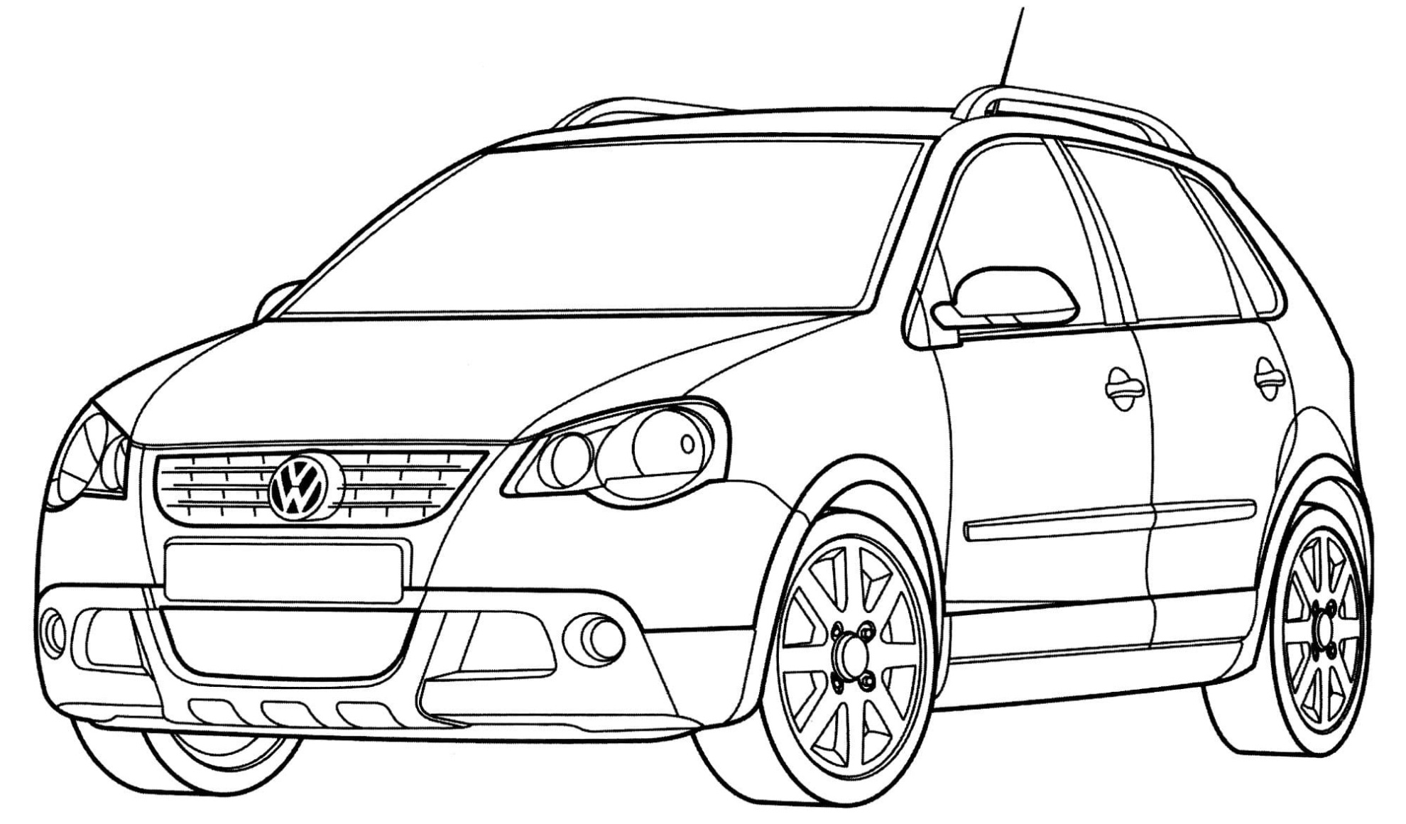 Kleurplaat Volkswagen Tiguan