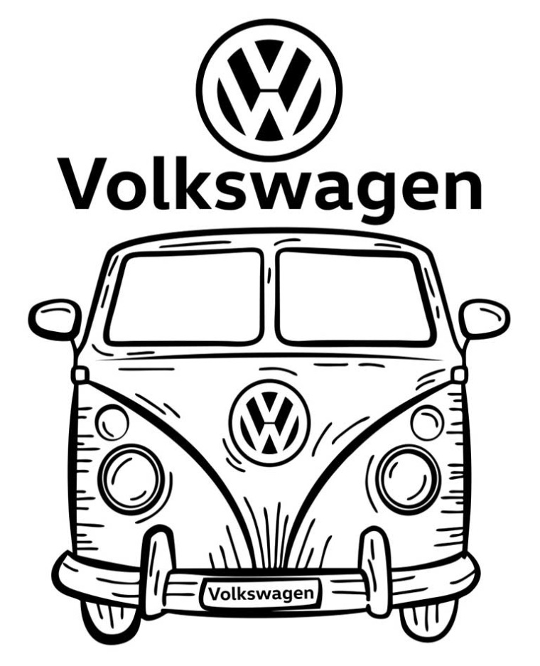 Kleurplaat Volkswagen Voor Volwassenen