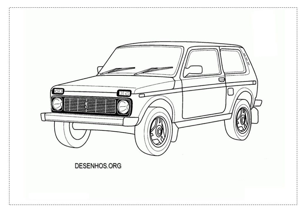 Lada Niva Kleurplaat
