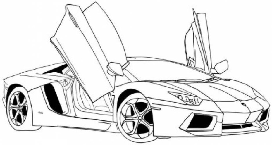 Lamborghini Countach Kleurplaat