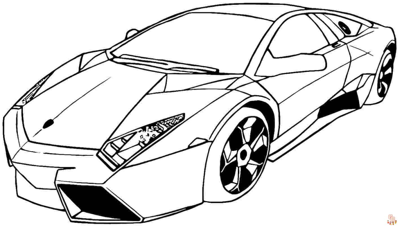 Lamborghini Diablo Kleurplaat