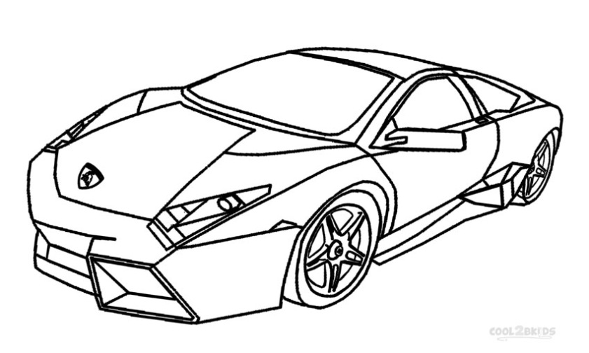 Lamborghini Diablo Kleurplaat
