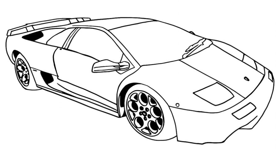 Lamborghini Diablo Kleurplaat