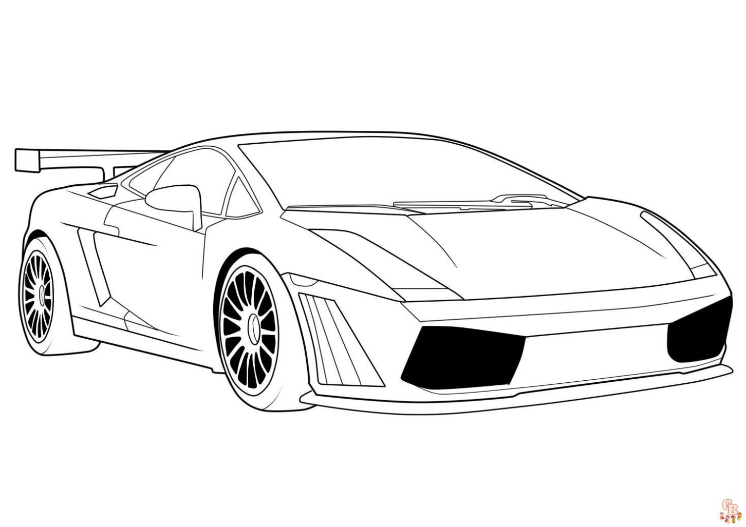 Lamborghini Diablo Kleurplaat