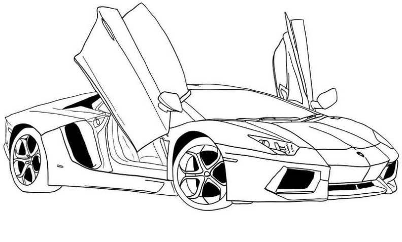 Lamborghini Gallardo Kleurplaat