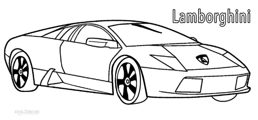 Lamborghini Gallardo Kleurplaat