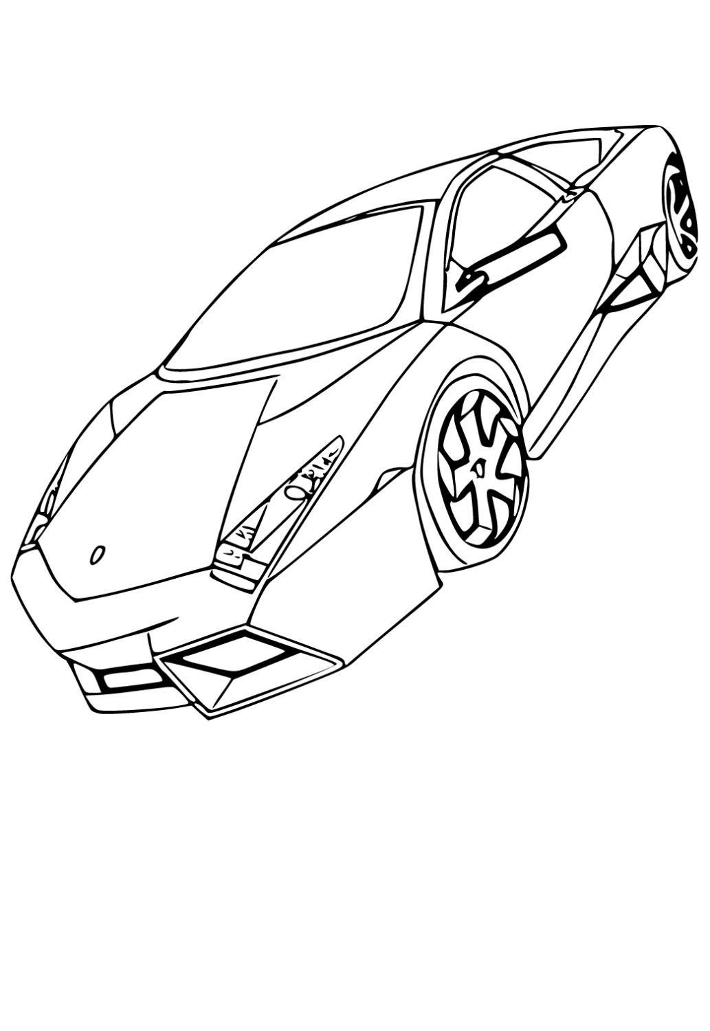 Lamborghini Gallardo Kleurplaat