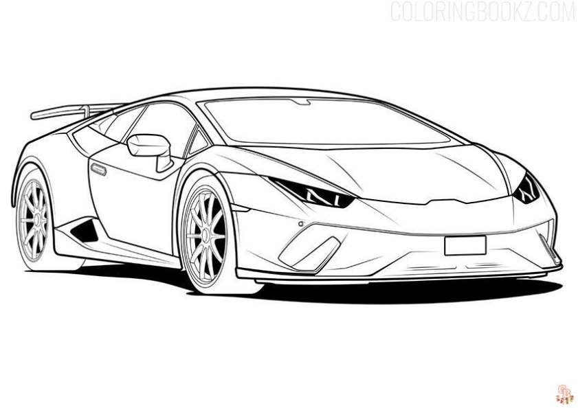 Lamborghini Huracan Kleurplaat