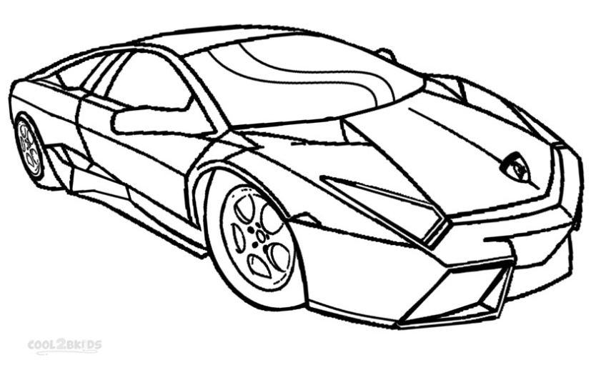 Lamborghini Huracan Kleurplaat