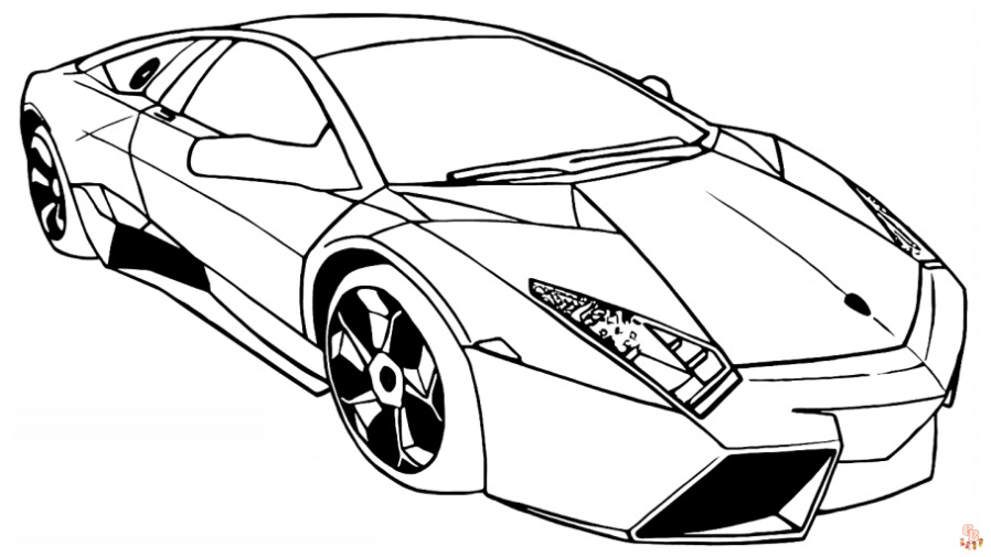 Lamborghini Huracan Kleurplaat