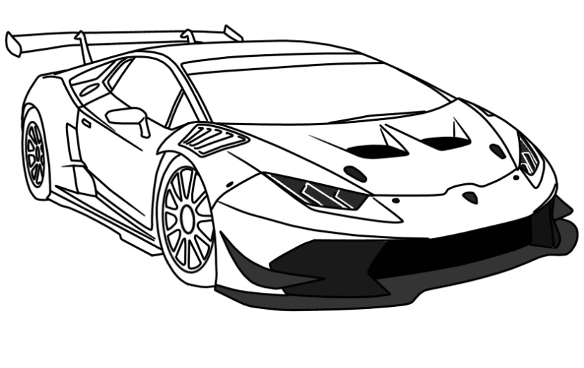 Lamborghini Huracan Performante Kleurplaat