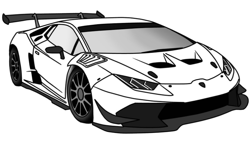 Lamborghini Huracan Performante Kleurplaat