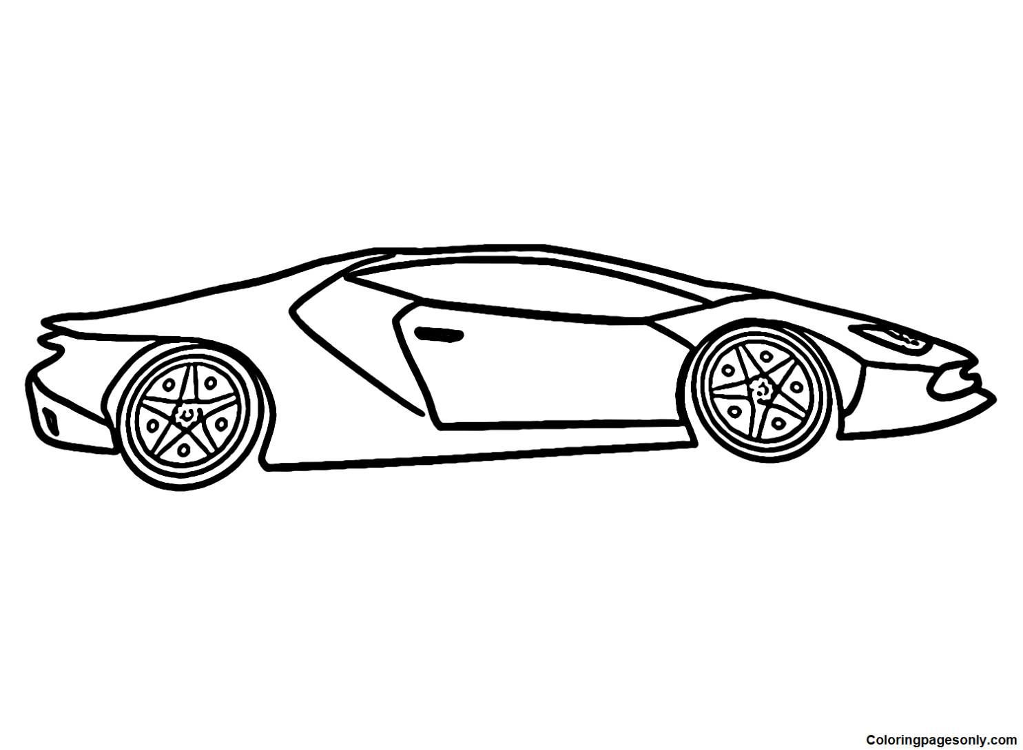 Lamborghini Reventon Kleurplaat