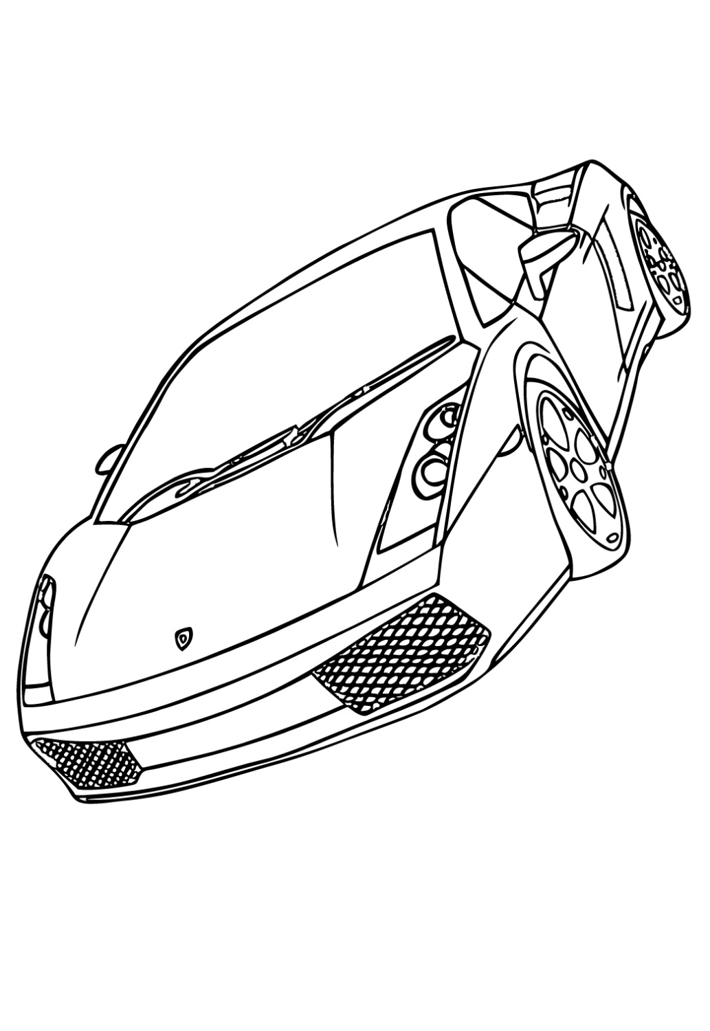 Lamborghini Sesto Elemento Kleurplaat