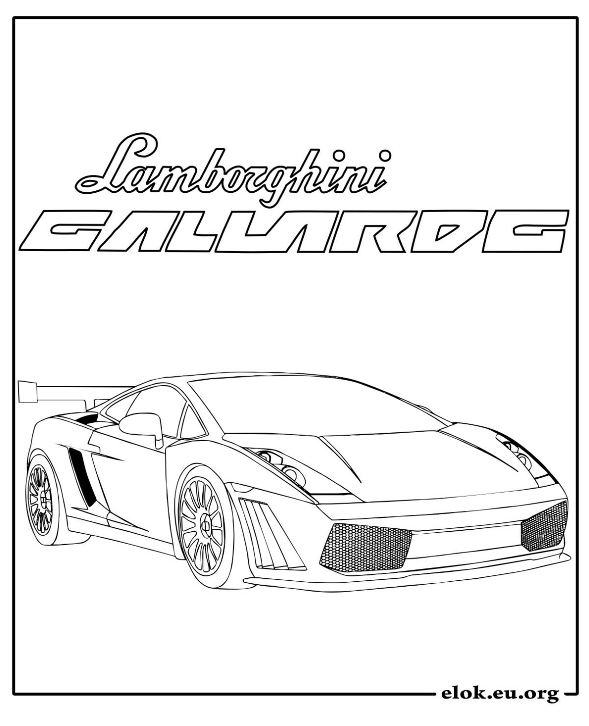 Lamborghini Sián Kleurplaat