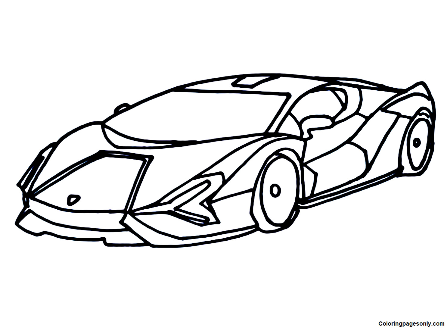 Lamborghini Sián Kleurplaat
