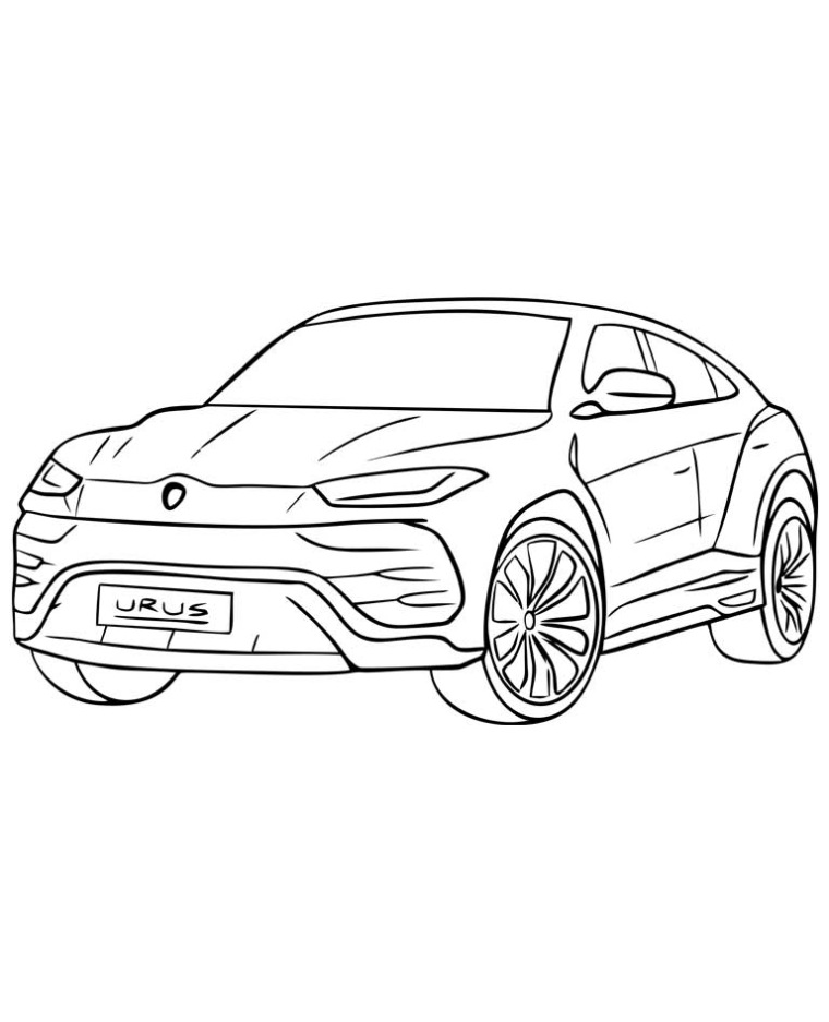 Lamborghini Urus Kleurplaat