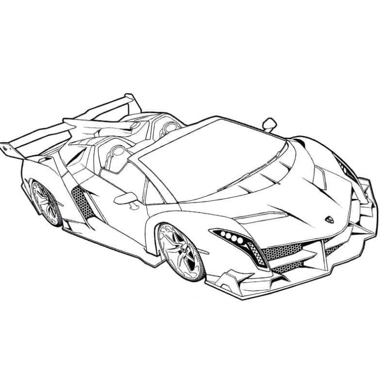 Lamborghini Veneno Kleurplaat