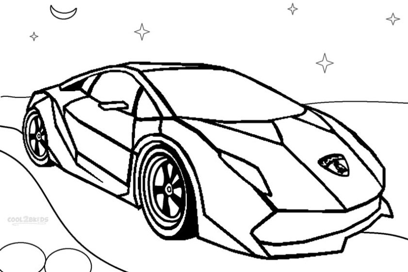 Lamborghini Veneno Kleurplaat