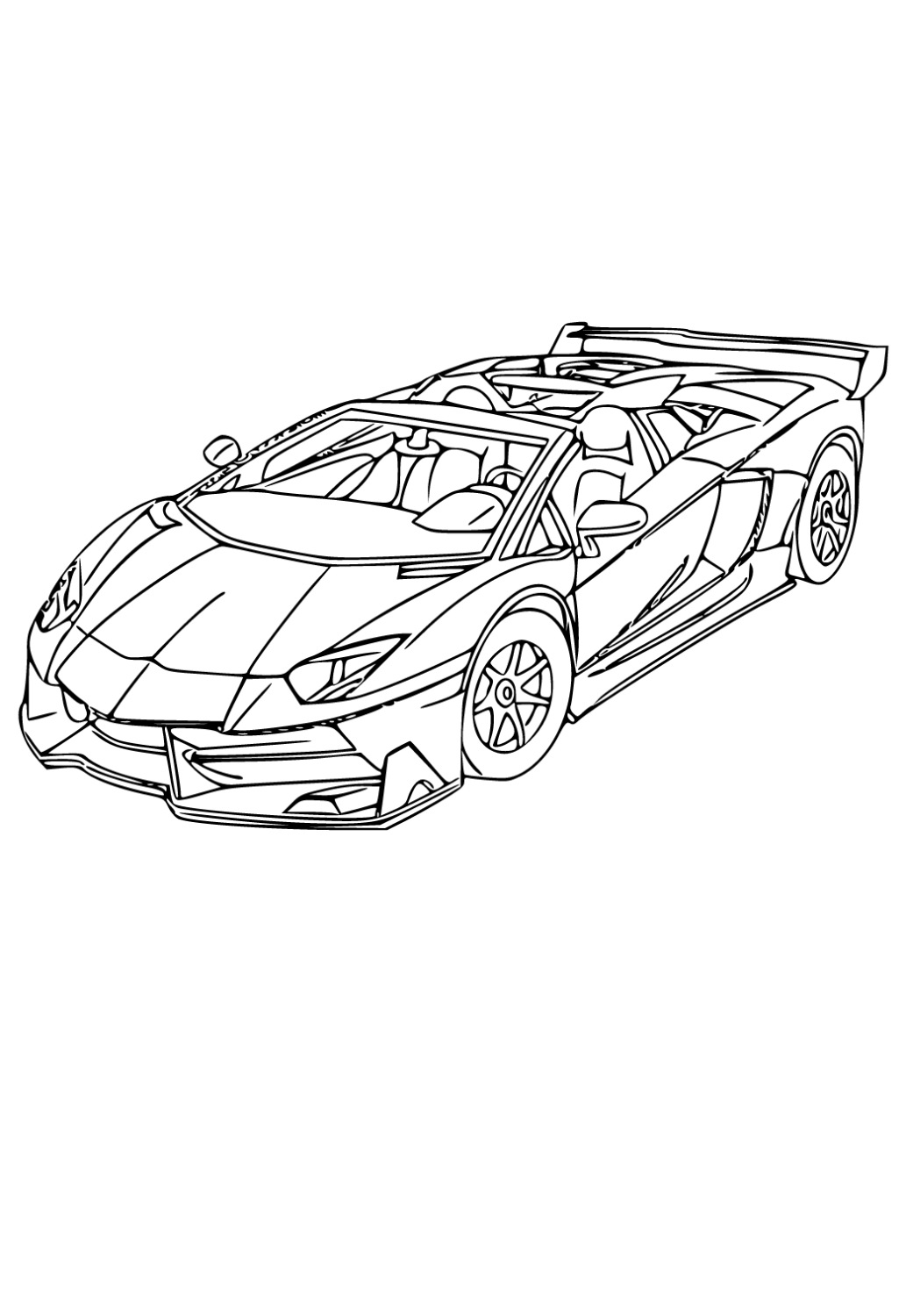 Lamborghini Veneno Kleurplaat