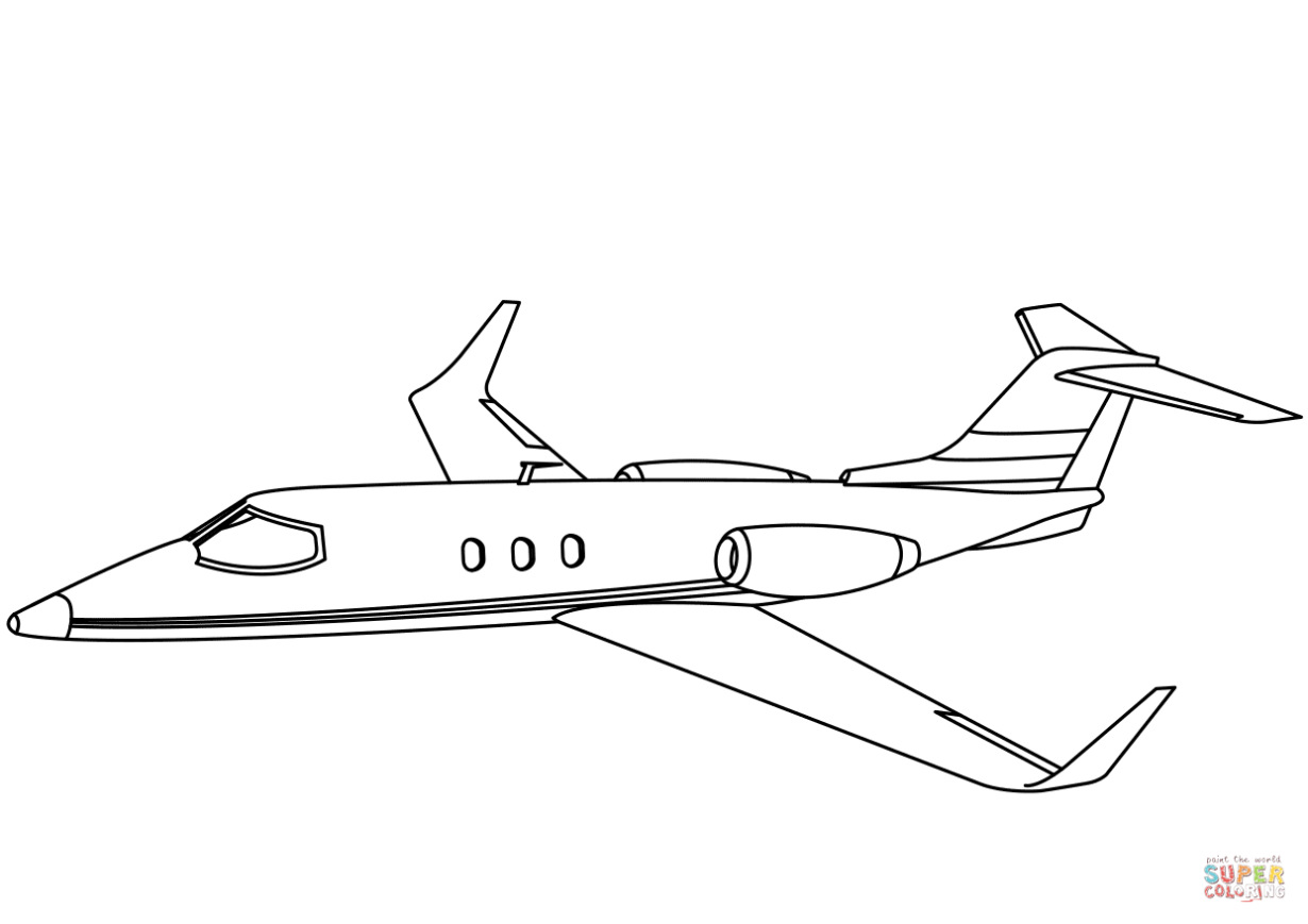 Learjet 60 Kleurplaat